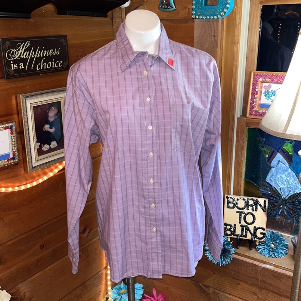 Cowboy Equipment NWT purple western button shirt